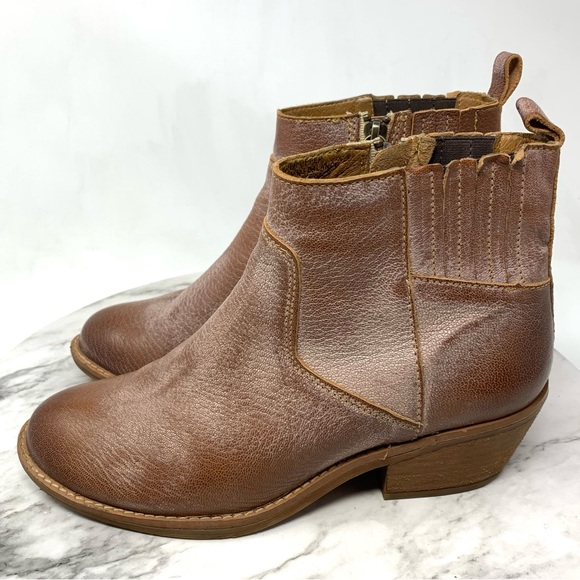 Sofft Ardmore Brown Leather Comfort Booties 7.5 Bohemian Western Classic Casual - Picture 3 of 15